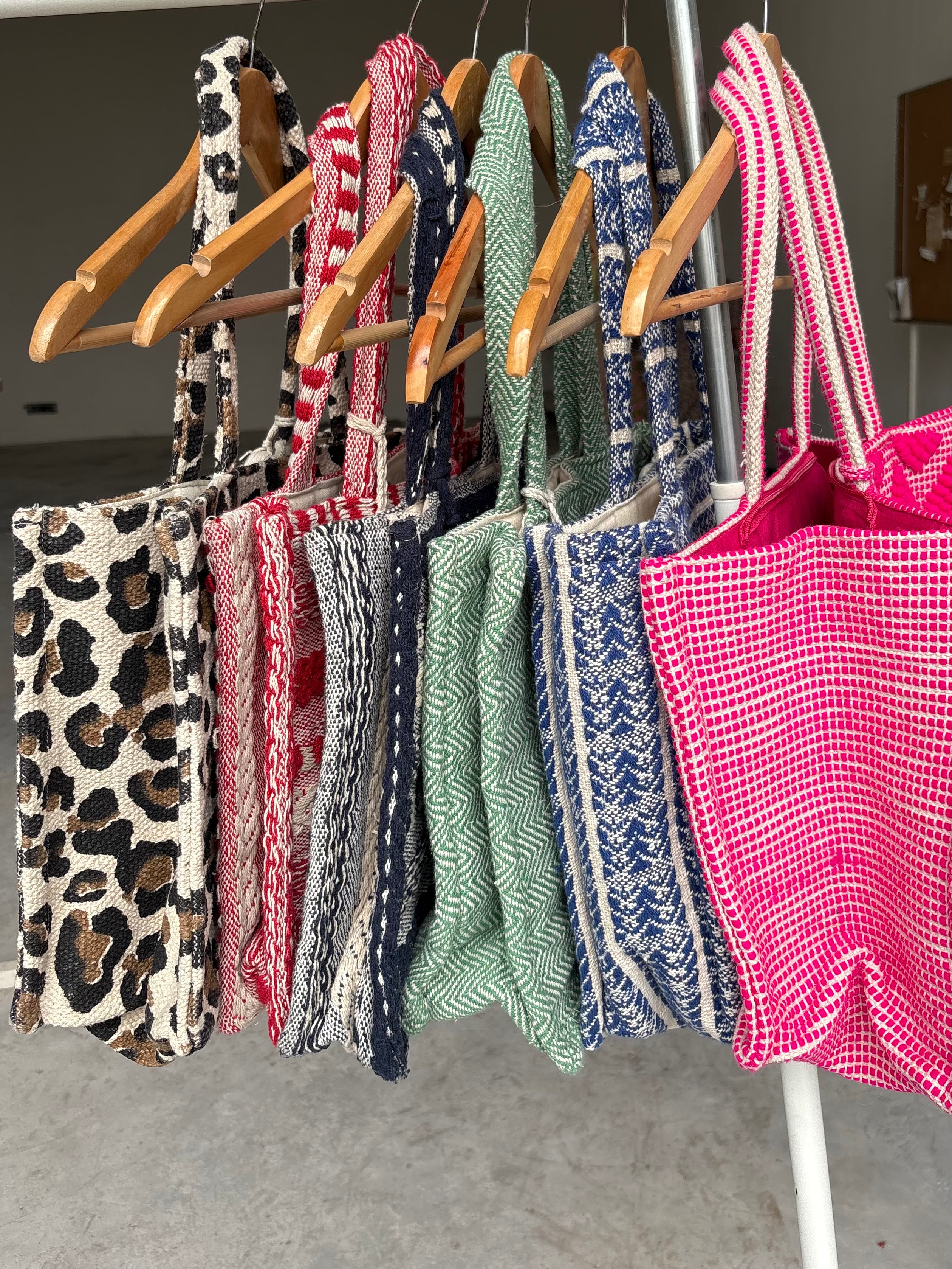 Red Loom Tote