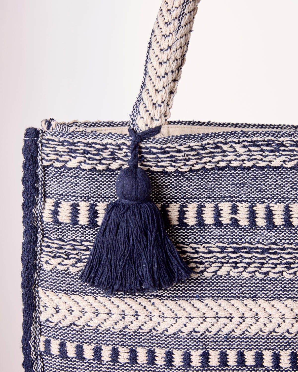 Navy Loom Tote