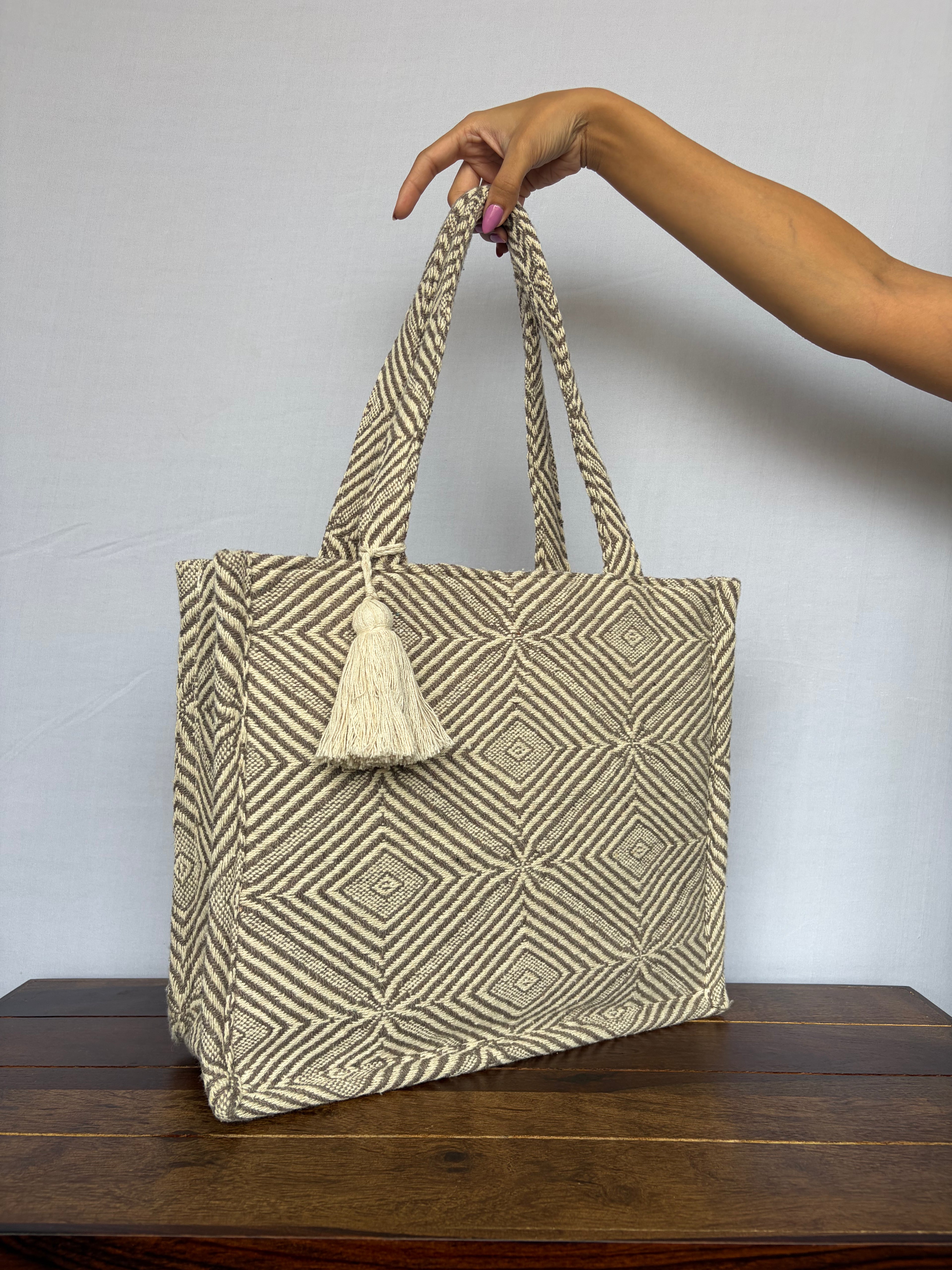 Grey Diamond Tote