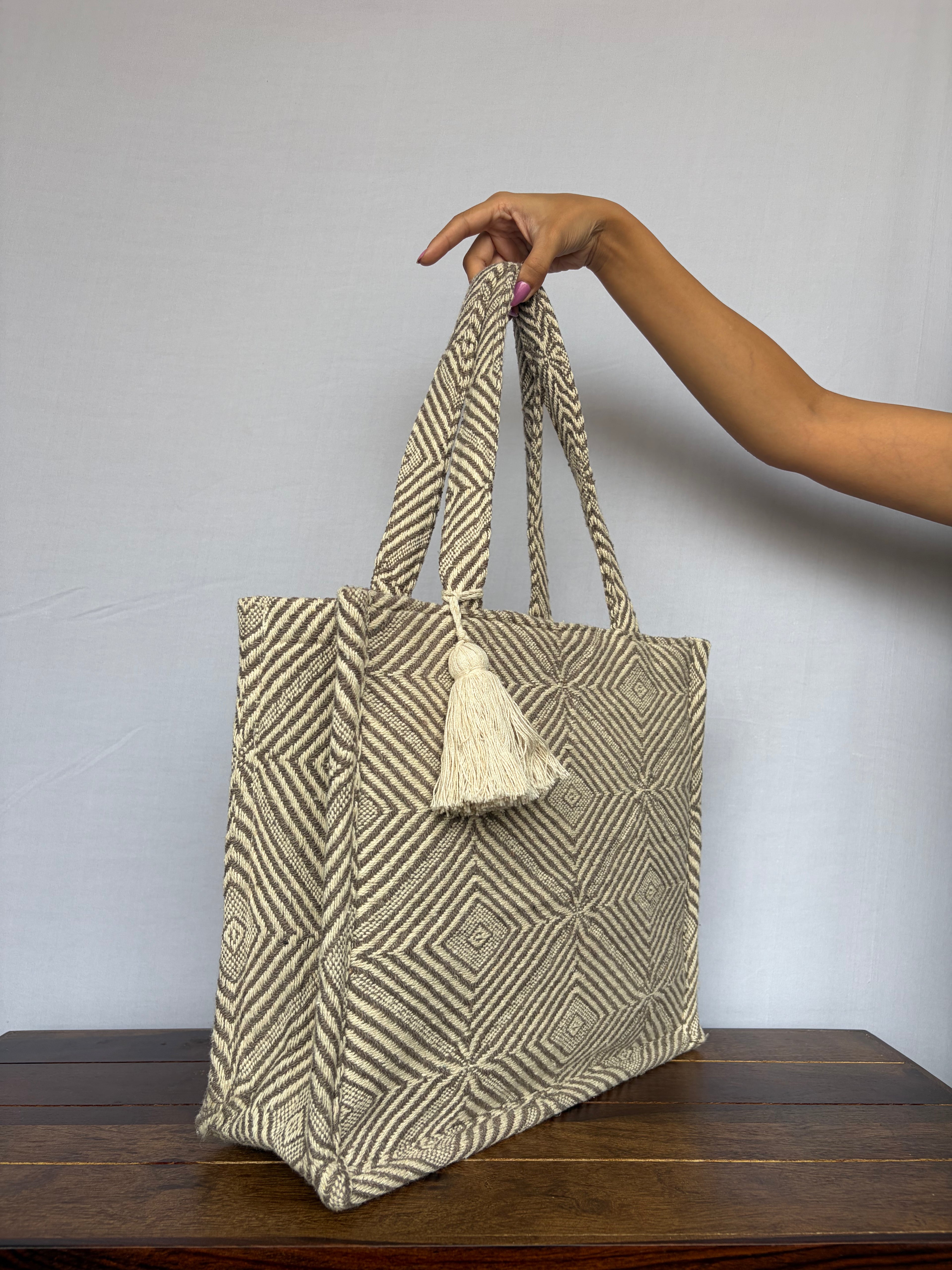 Grey Diamond Tote